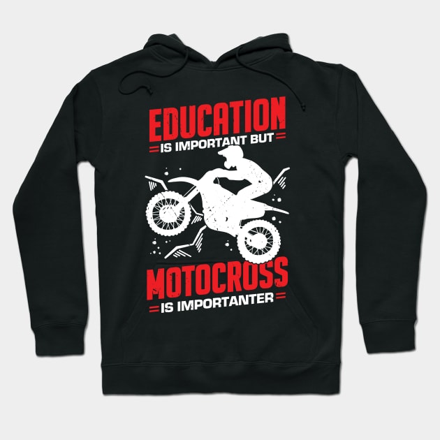 Funny Motocross Dirt Bike Rider Gift Hoodie by Dolde08